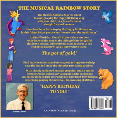 The Musical Rainbow Story - Back Cover